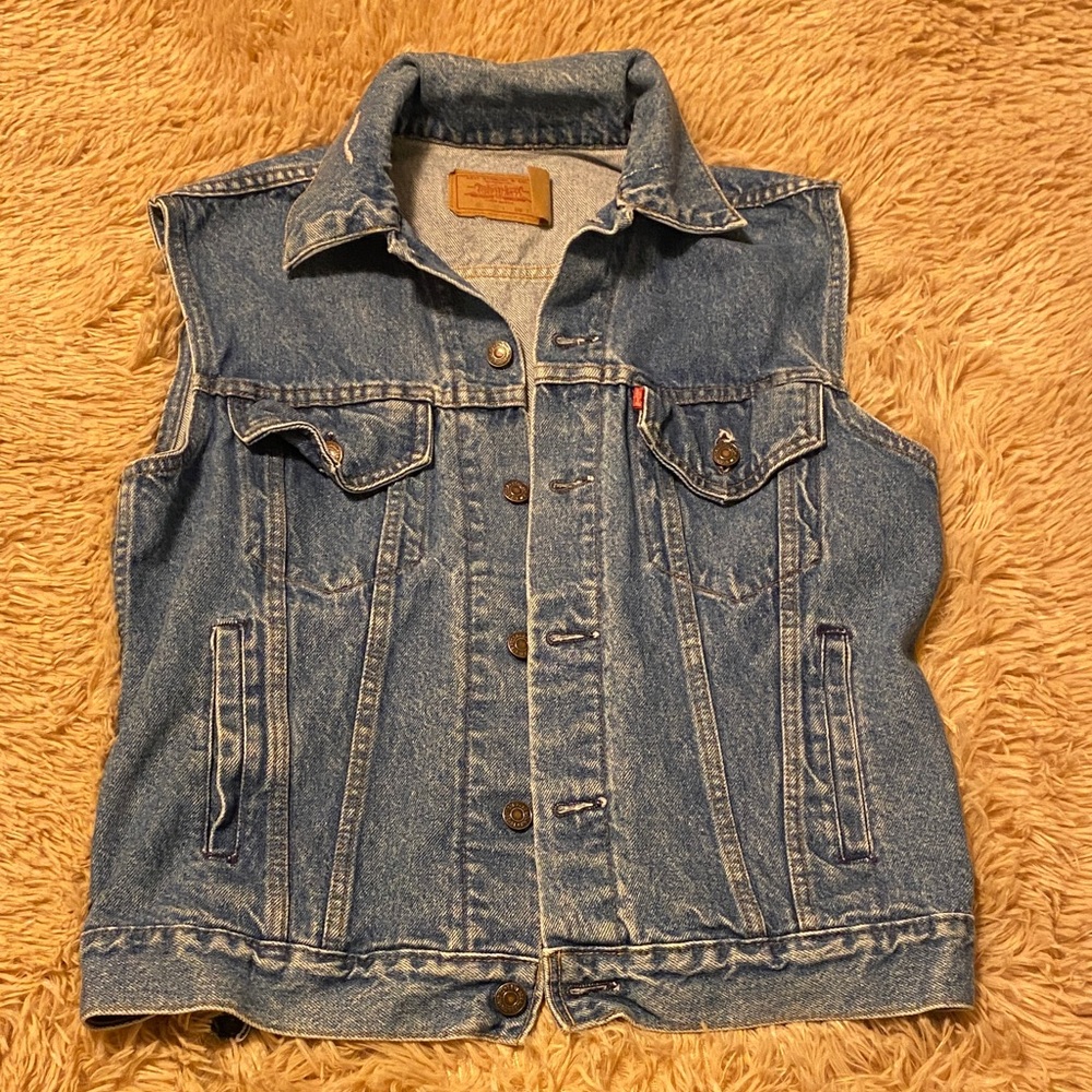 Levi's Classic Blue Denim Vest